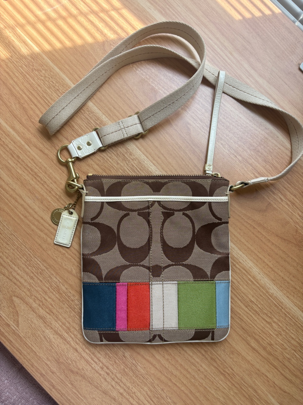 Coach Signature Swingpack Crossbody Bag